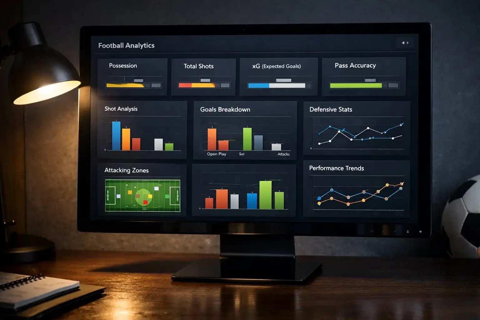 Football analytics dashboard with EPA and DVOA metrics